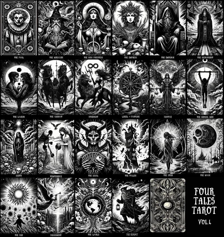 FOUR TALES TAROT - 4 JUEGOS ARC MAY