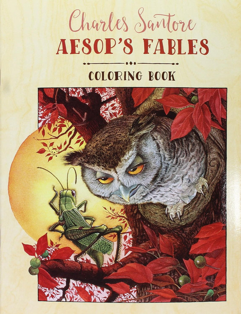 CHARLES SANTORE AESOP'S FABLES COLORING BOOK