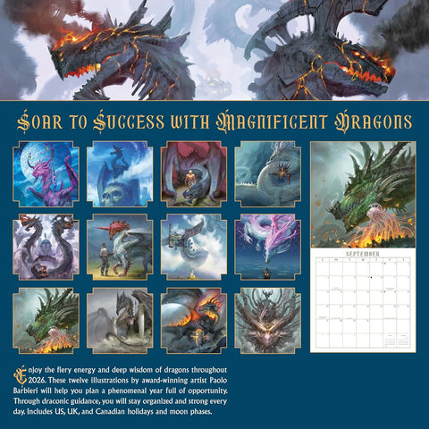 LLEWELLYN'S 2026 DRAGON CALENDAR