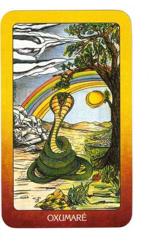 TAROT DE LOS ORISHAS, EL. UNA POTENTE COMBINACION DE SANTERIA, CANDOMBLE Y TAROT (LIBRO Y CARTAS) INCLUYE DIAGRAMA PARA MEDITACION Y LECTURA