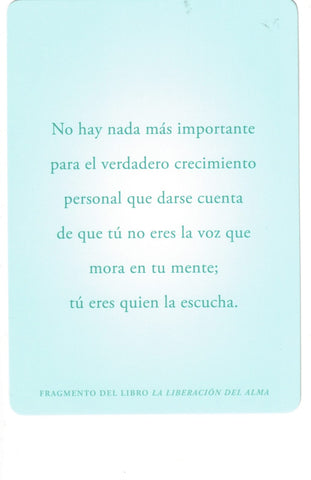 LIBERACION DEL ALMA, LA (CARTAS)