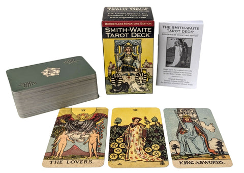 SMITH-WAITE® TAROT DECK - BORDERLESS MINIATURE EDITION (INGLÉS)