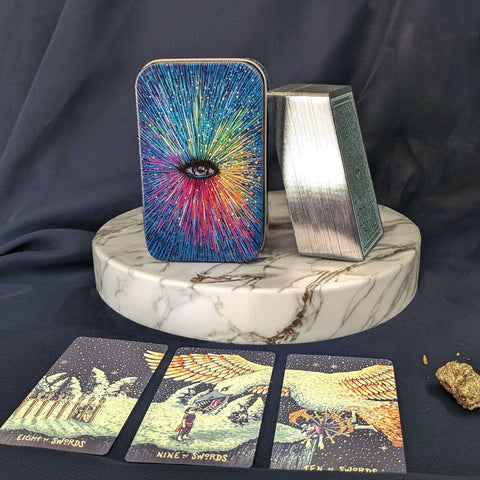 POCKET PRISMA VISIONS TAROT - EN LATA