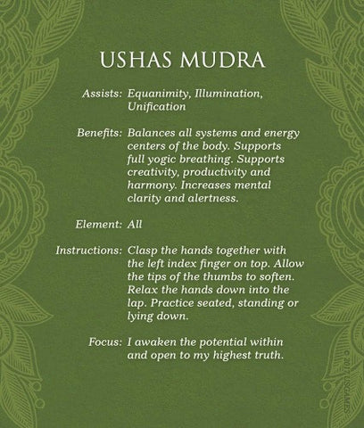 MUDRAS FOR AWAKENING THE FIVE ELEMENTS (INGLES)