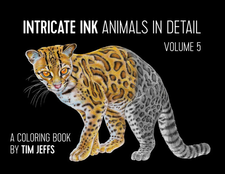 INTRINCATE INK ANIMALS IN DETAIL VOL.5 COLORING BOOK
