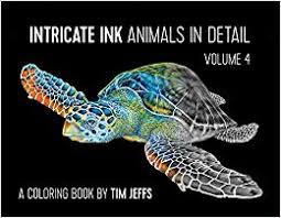 INTRINCATE INK ANIMALS IN DETAIL VOL.4 COLORING BOOK