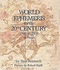 WORLD EPHEMERIS: 20TH CENTURY, NOON